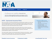 Tablet Screenshot of natainsurance.com
